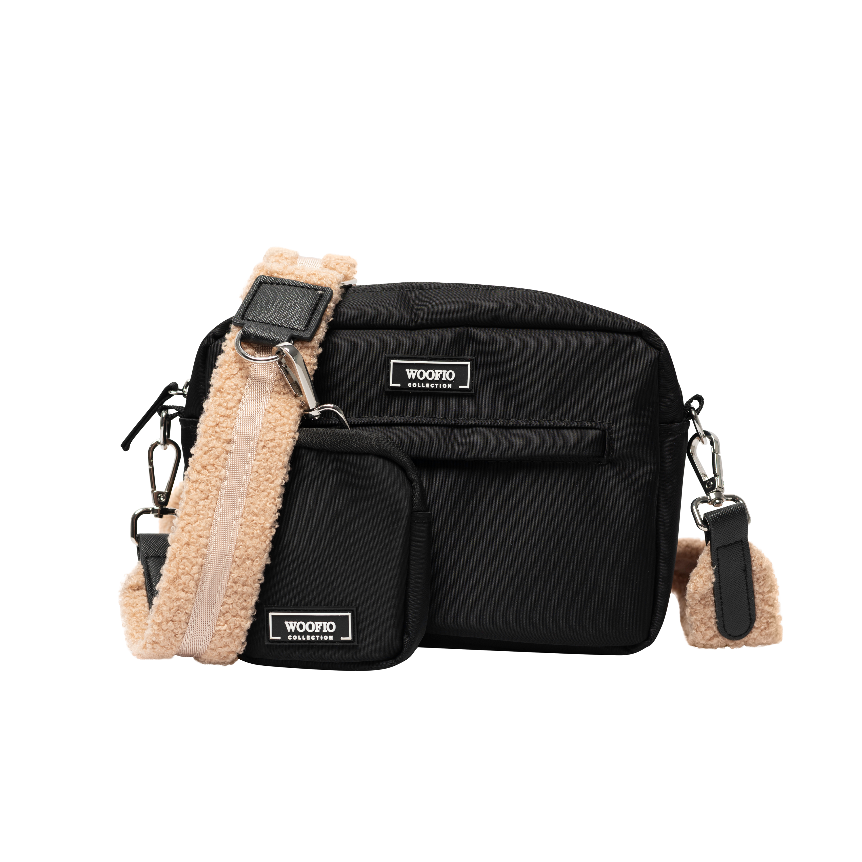 Dog Walking Bag - Black Teddy