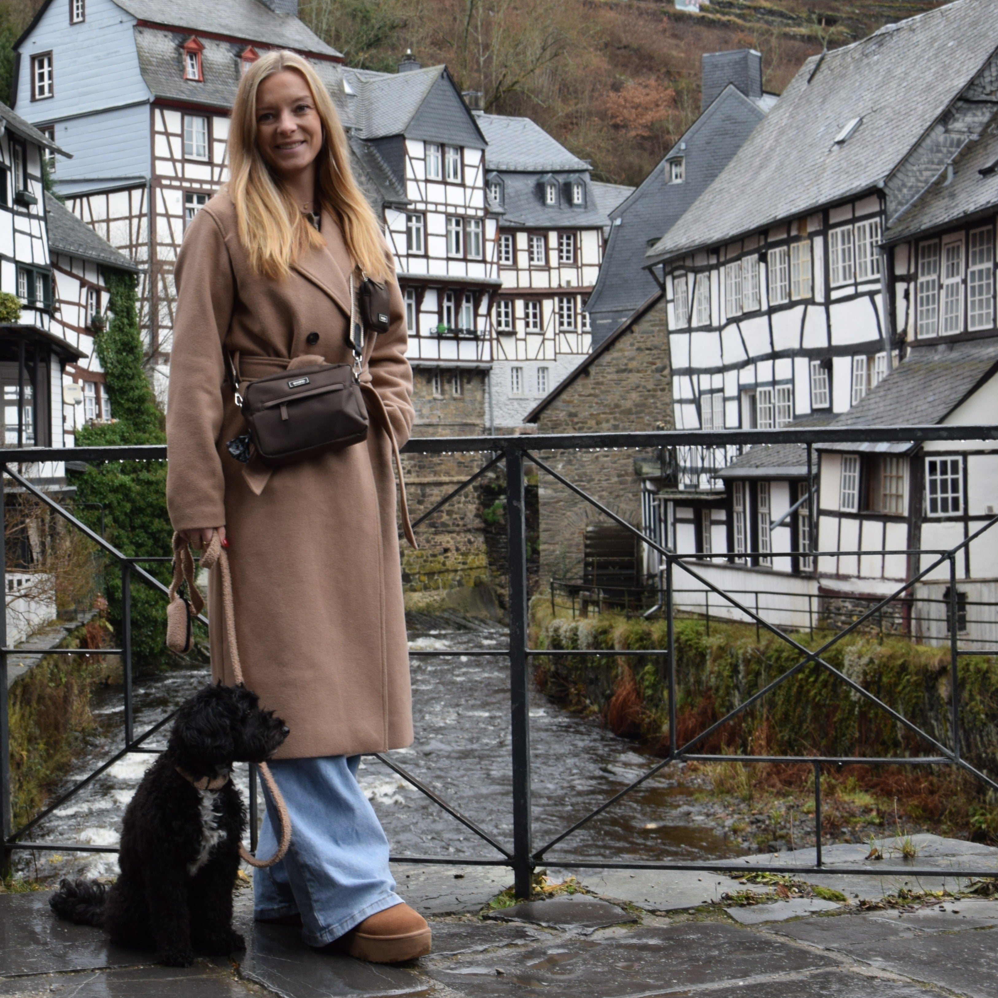 Dog Walking Bag - Choco Brown