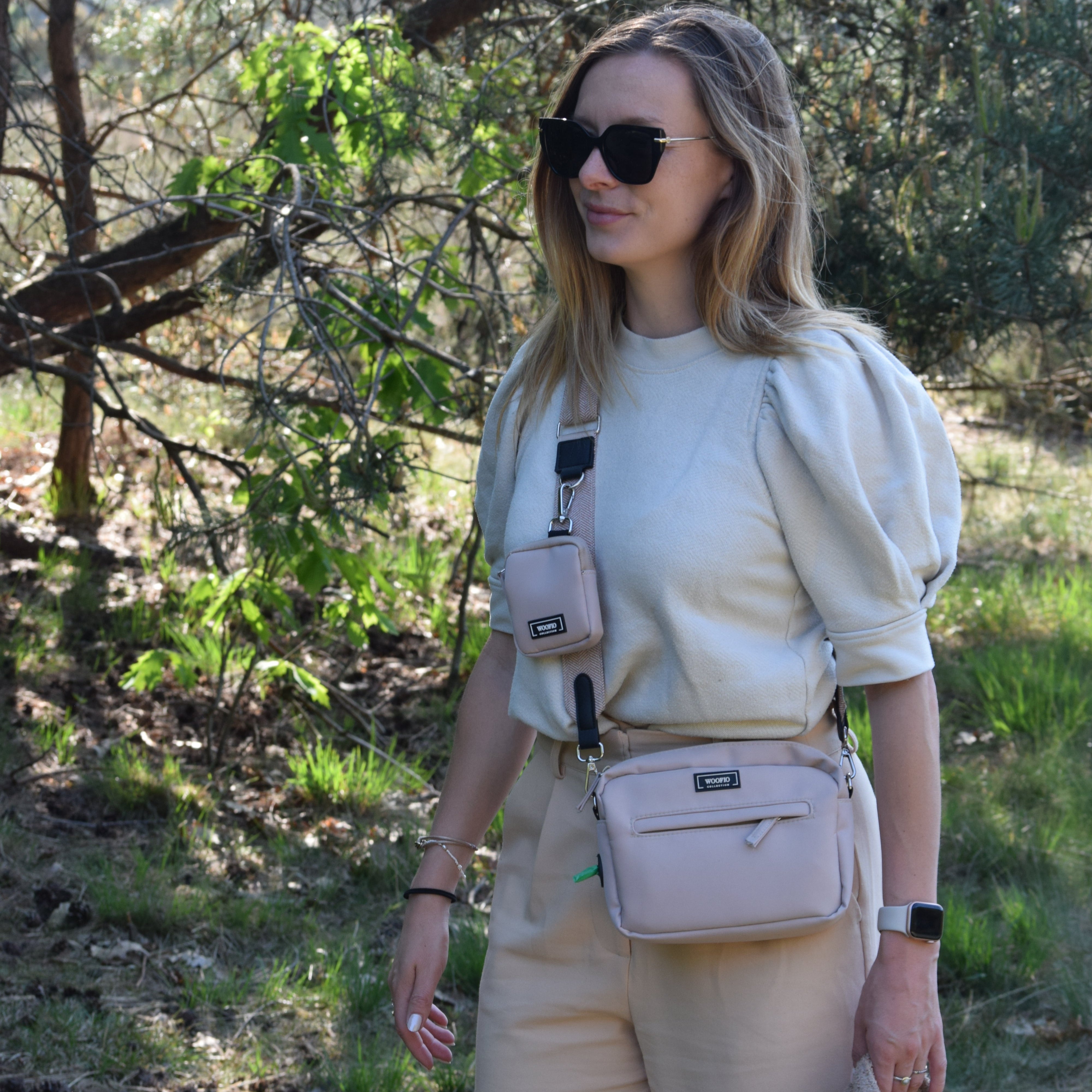 Dog Walking Bag - Mocha Classy