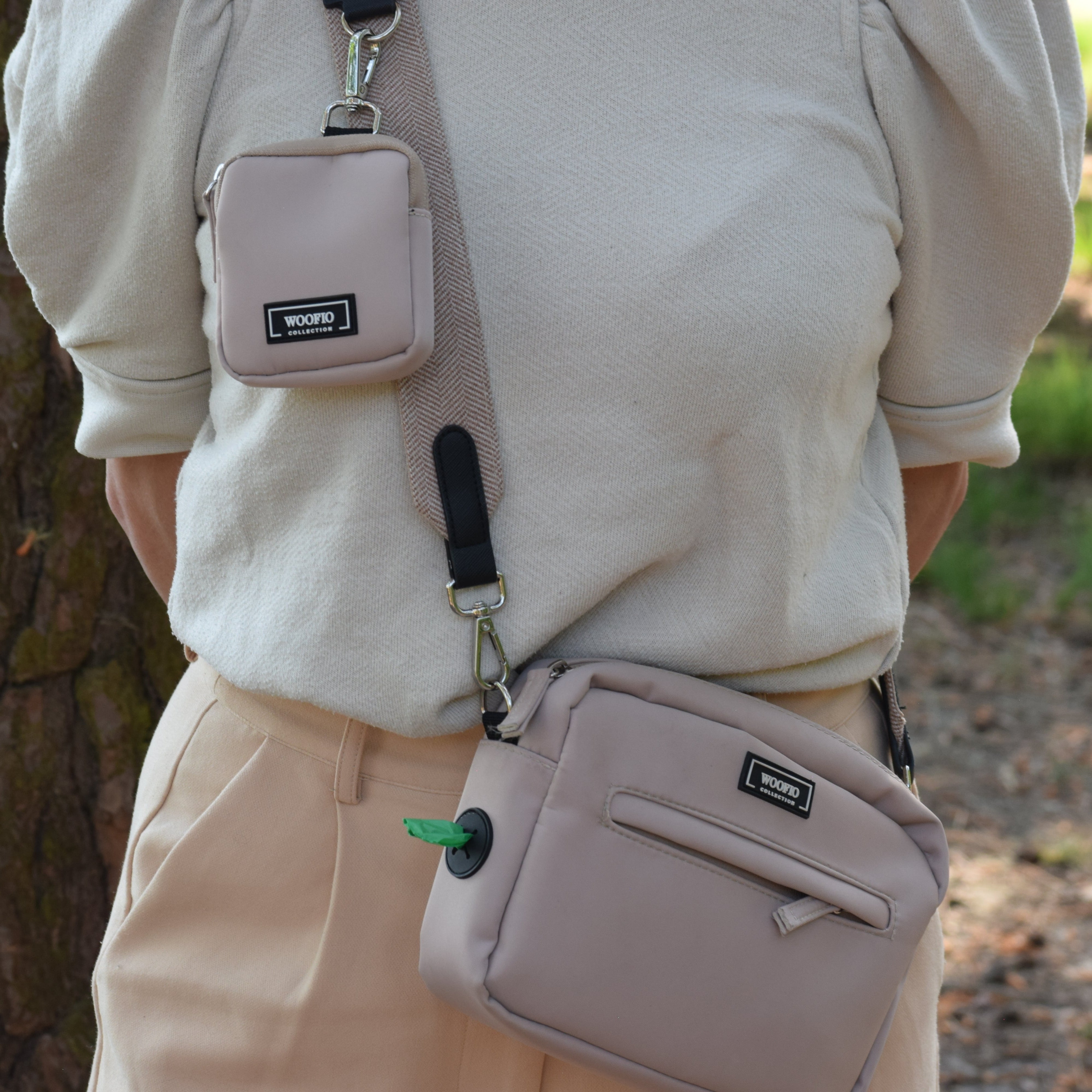 Dog Walking Bag - Mocha Classy