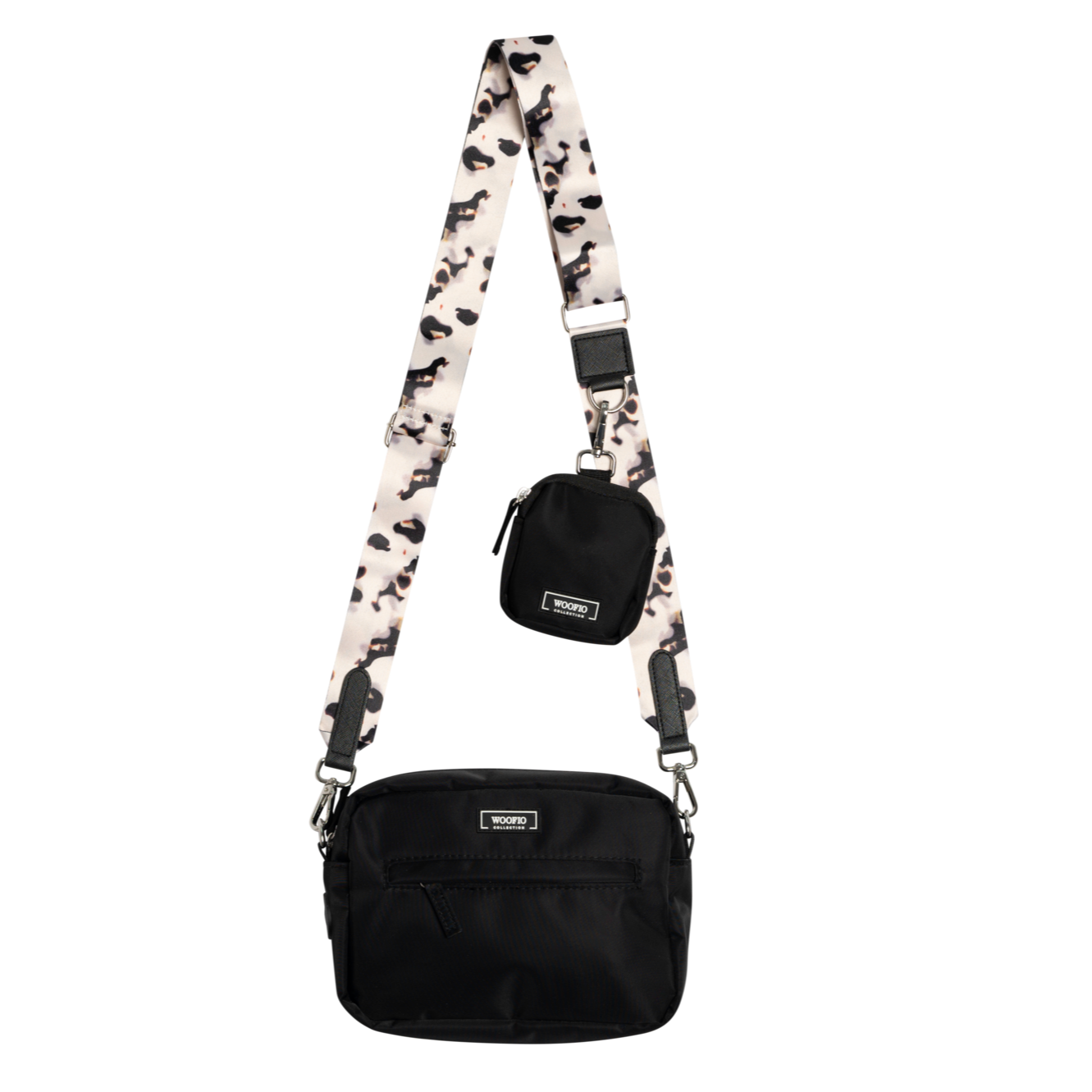 Dog Walking Bag - Black Print