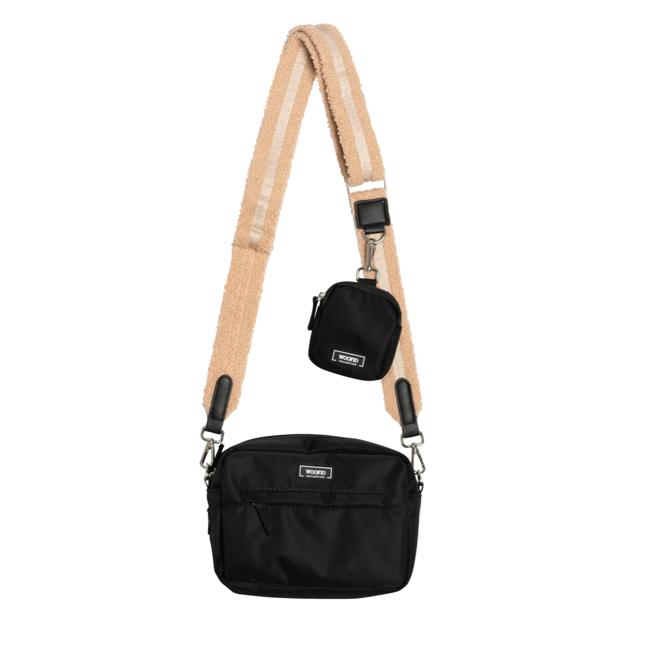 Dog Walking Bag - Black Teddy