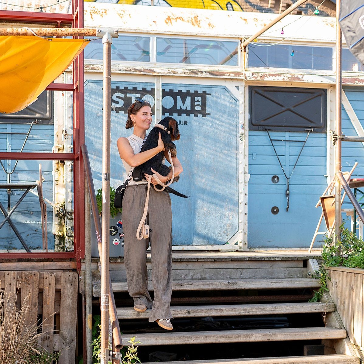 Dog Walking Bag - Black Print