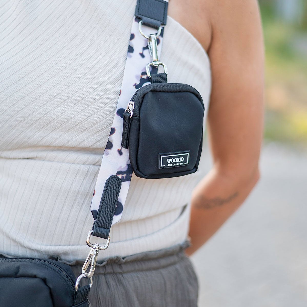 Dog Walking Bag - Black Print