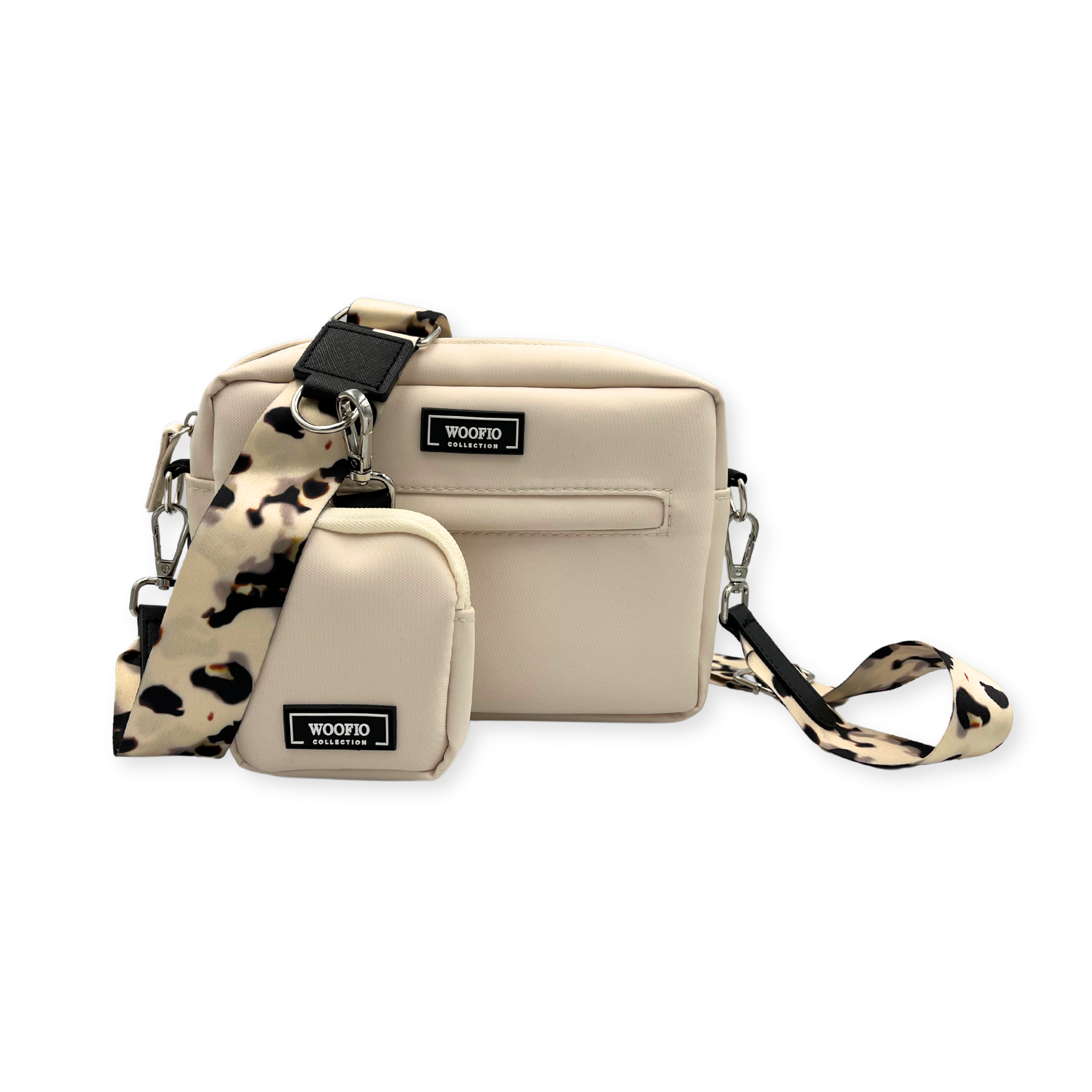 Dog Walking Bag - Beige Print