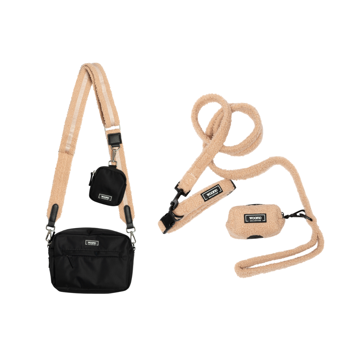 Dog Walking Bag - Black Teddy & Set Teddy