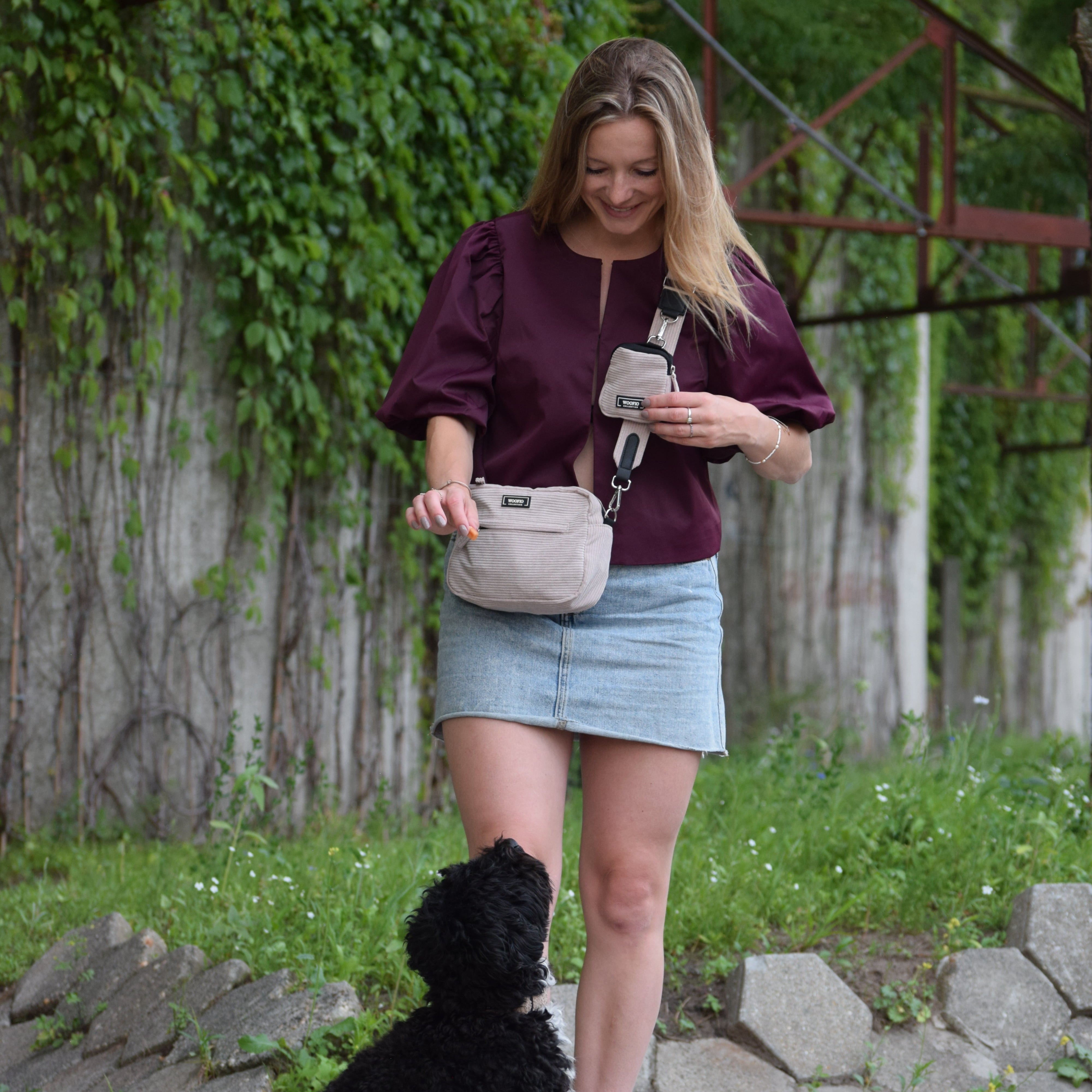 Dog Walking Bag -  Full Ribbed
